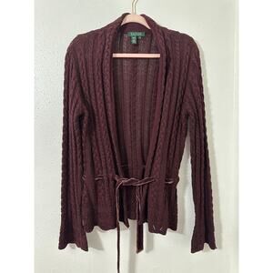 Lauren Ralph Lauren cable knit cardigan M